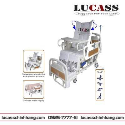 Giường Bệnh Nhân Đa Năng Điện Cơ Lucass GB-4E