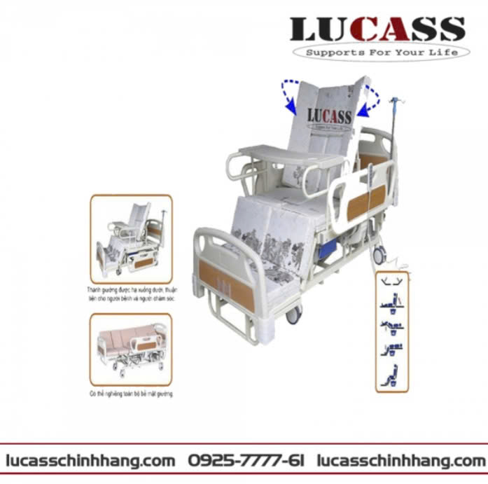 giường bệnh lucass gb 4 (GB-4E cũ)