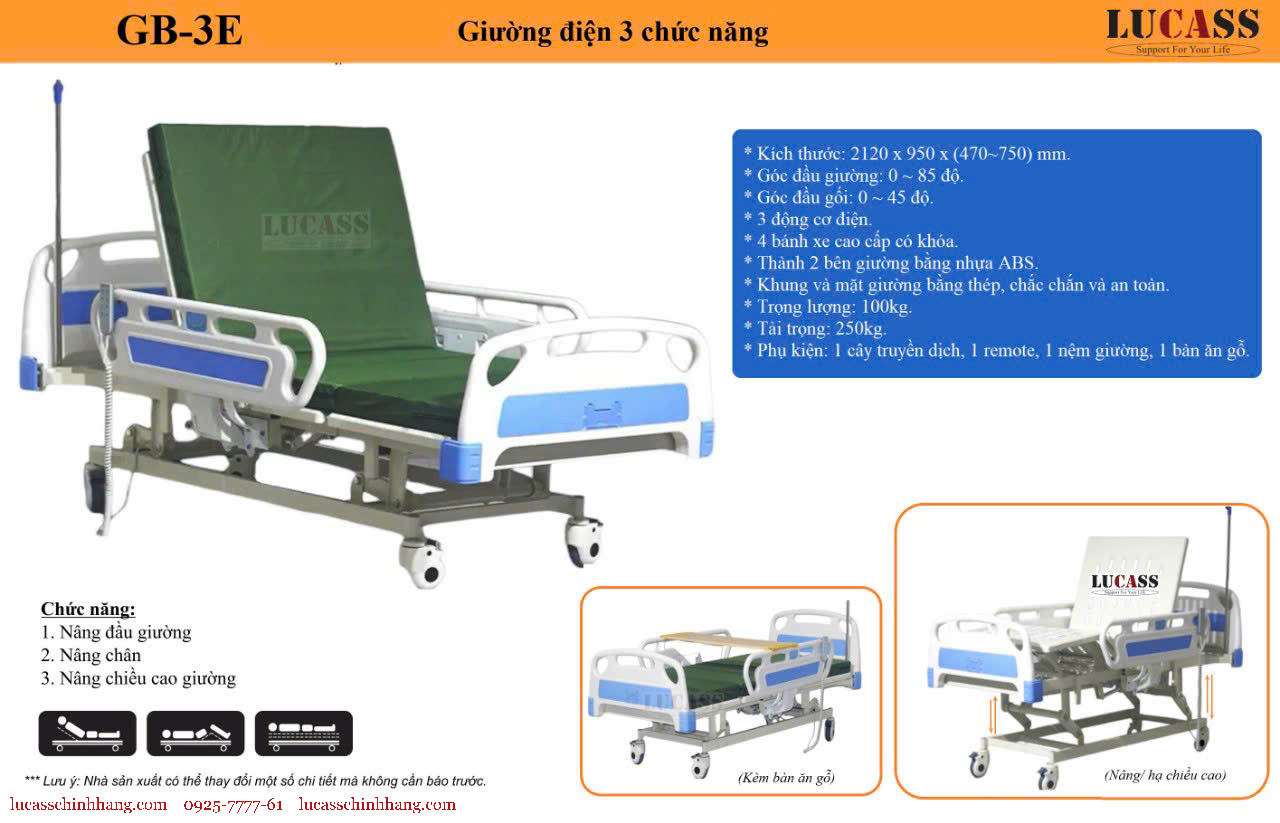 giường lucass gb-3E