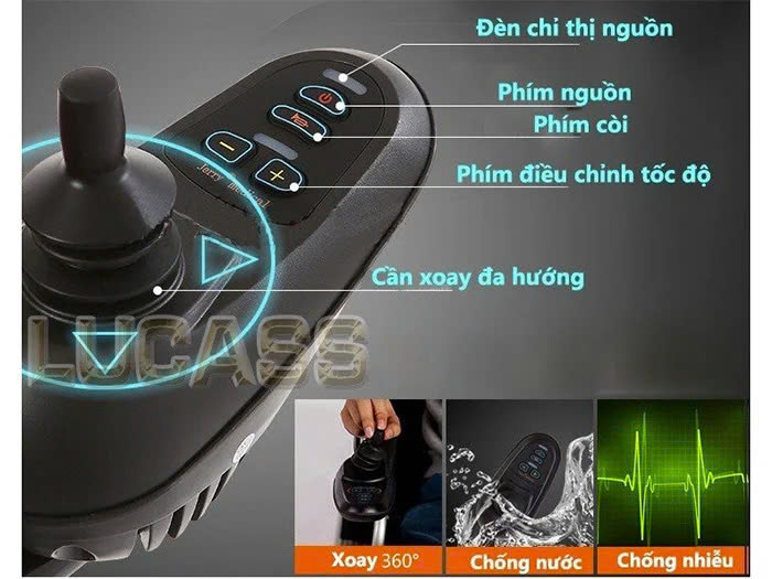 xe lăn điện lucass XE-802