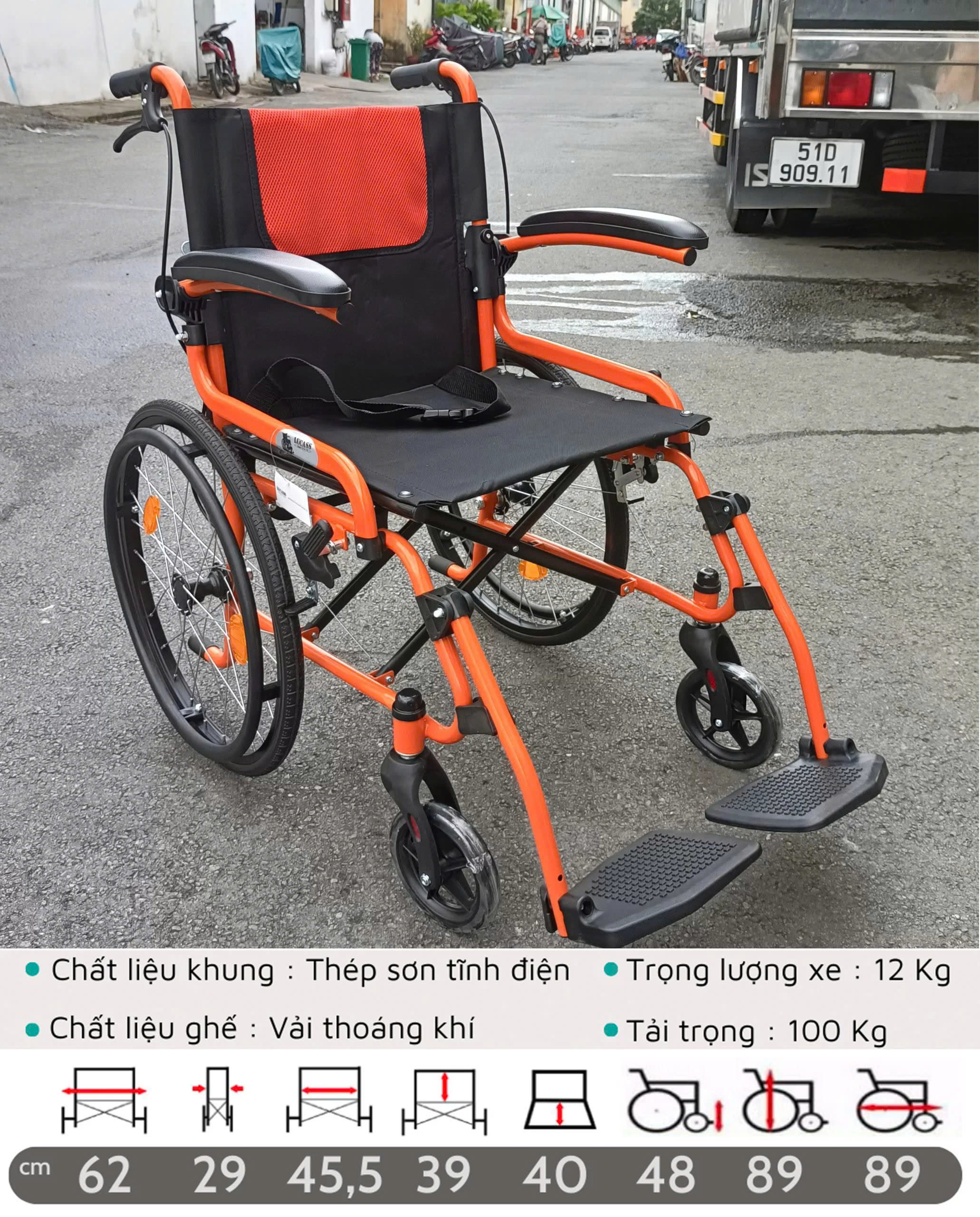 xe lăn lucass X-61